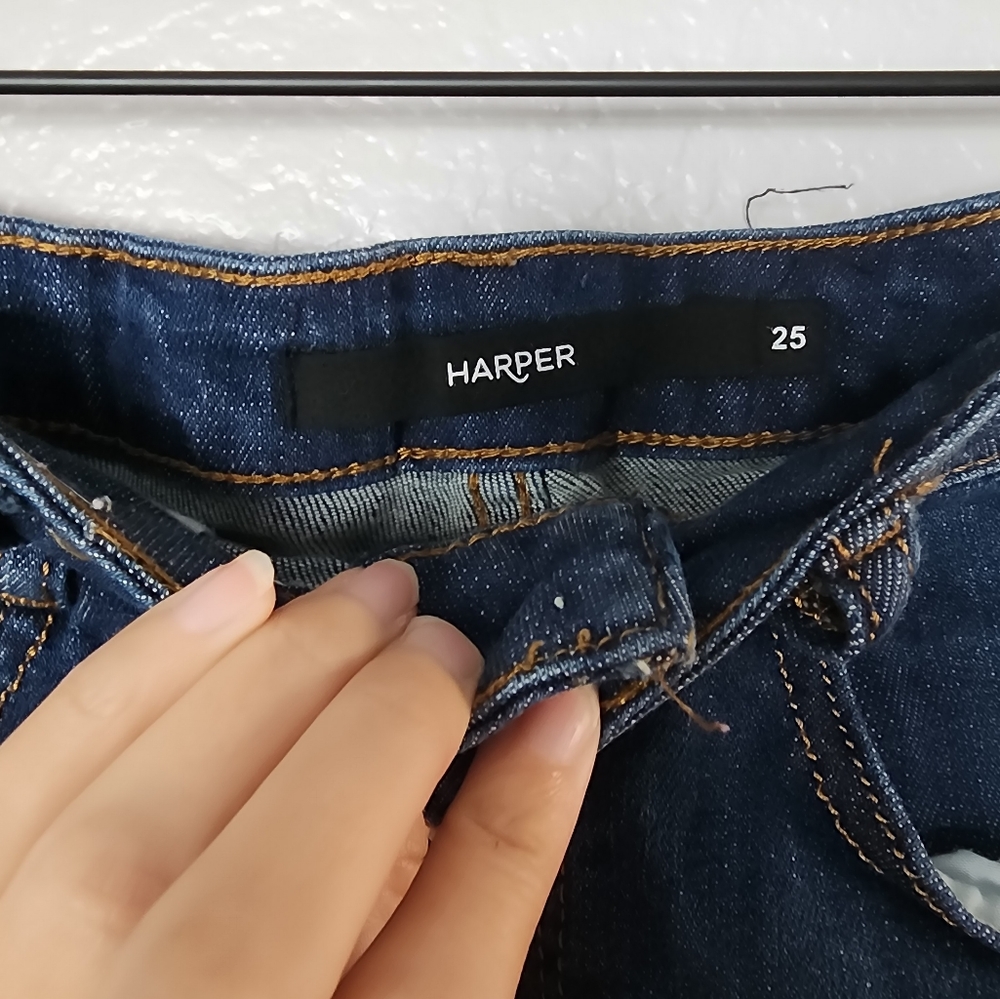 Francesca's Harper High Waisted Jean Shorts - Picture 9 of 9